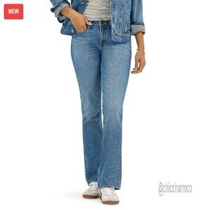 Mid-Rise Boot Cut Jeans, Stretch Denim, 32" Inseam, Regular Fit